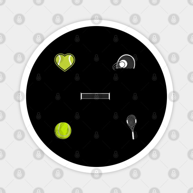 Tennis Lover Magnet by BlackMeme94